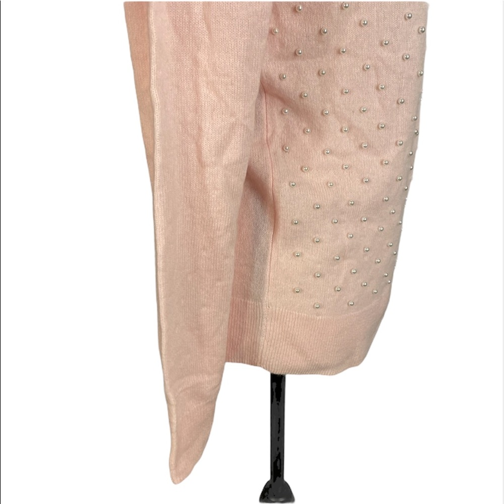 Saks Fifth Avenue 100% Cashmere Pearl Baby Pink Lightweight Sweater Size S - Picture 7 of 14